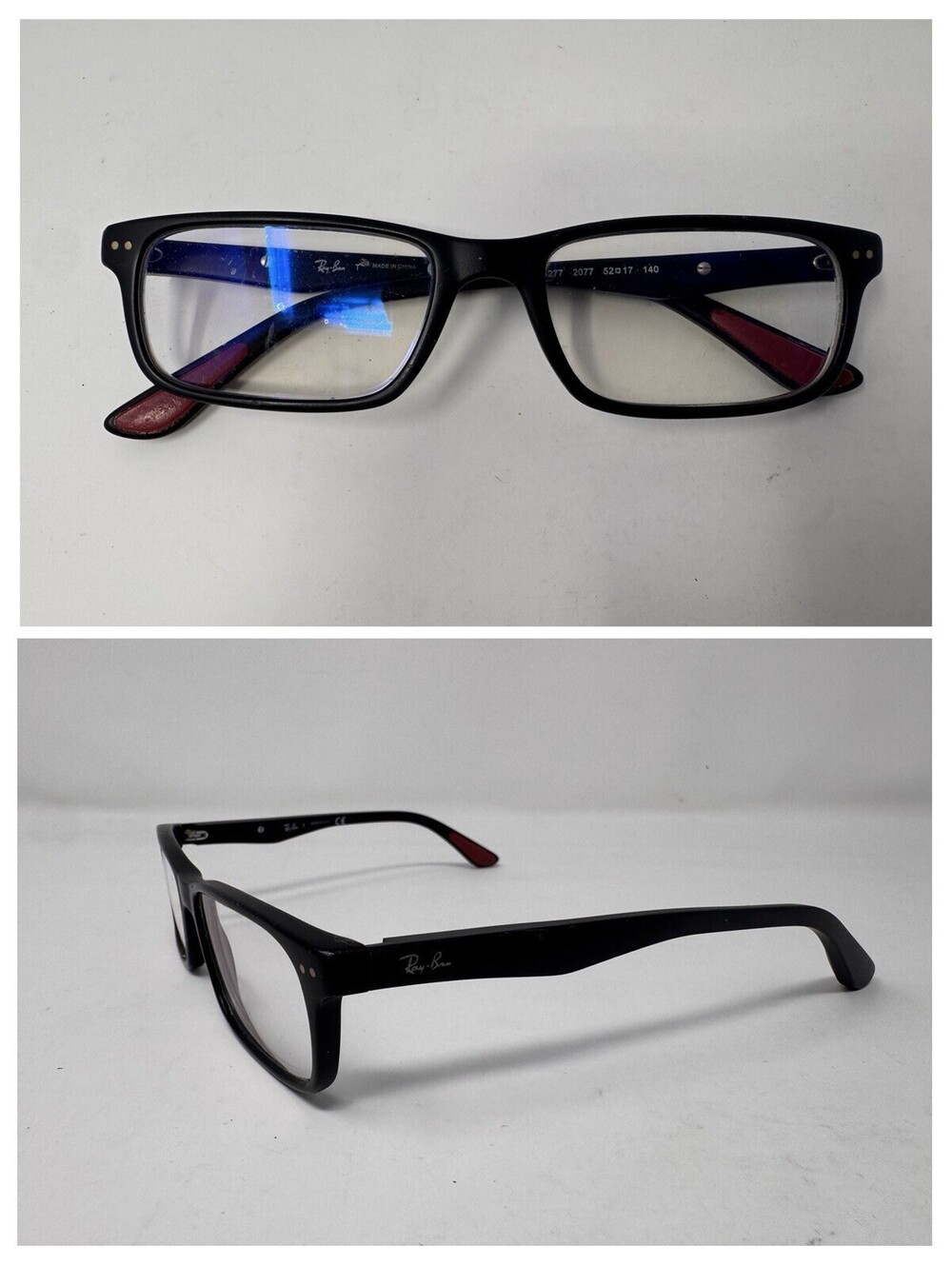 Ray-Ban RB5277 2077 Sandblasted Black Eyeglass Frames 52-17-140